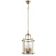 Lampa wisząca New York w kolorze mosiądzu
