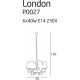 Żyrandol London chrom - Od ręki