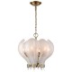 Designerska lampa wisząca Cannes w kolorze mosiądzu