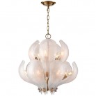 Designerska lampa wisząca Cannes w kolorze mosiądzu