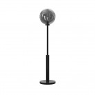 Lampa podłogowa iO 1 czarna z kloszem ze szkła dymionego