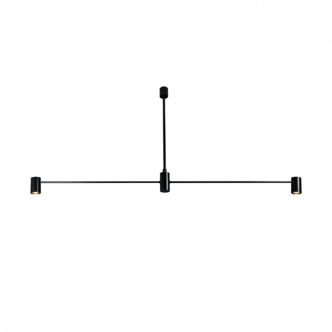 Nowoczesna lampa wisząca Dakata 2 - tuby czarne