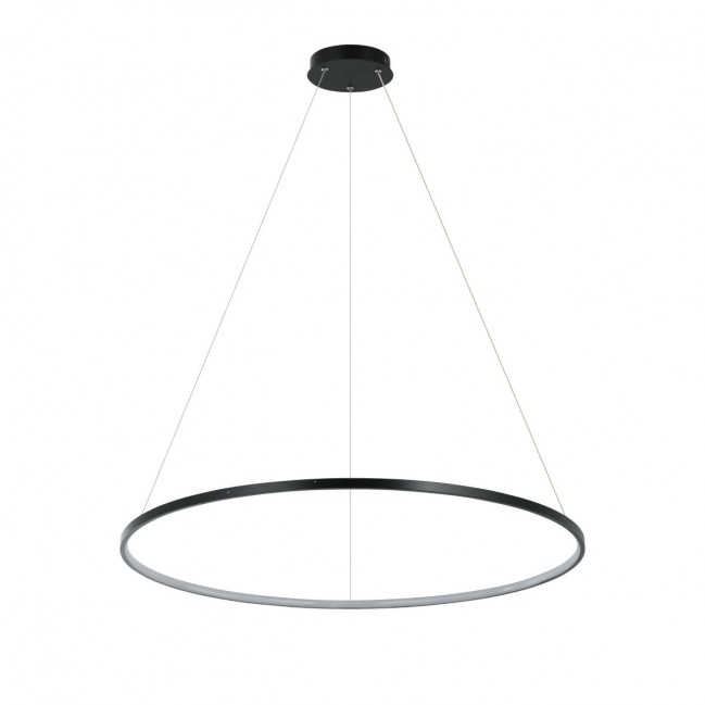 Nowoczesna lampa wisząca Ring 80 Led czarna CCT