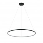 Nowoczesna lampa wisząca Ring 80 Led czarna CCT