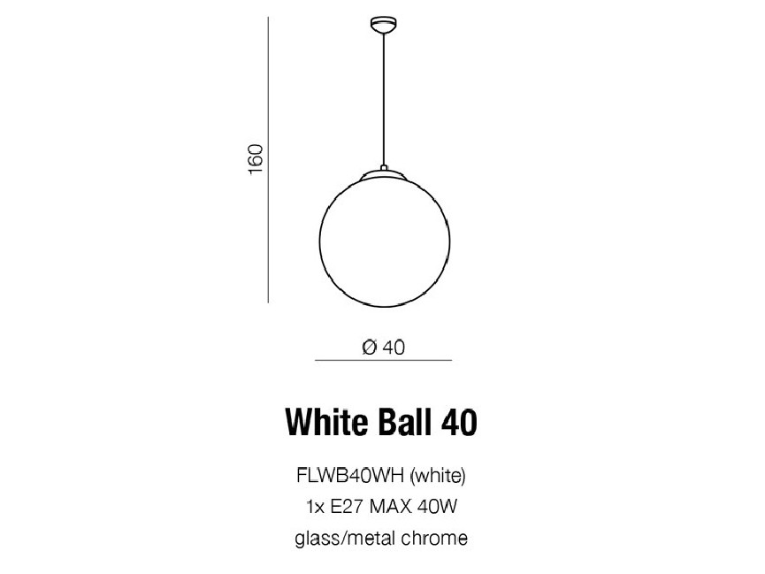 WHITE BALL 40