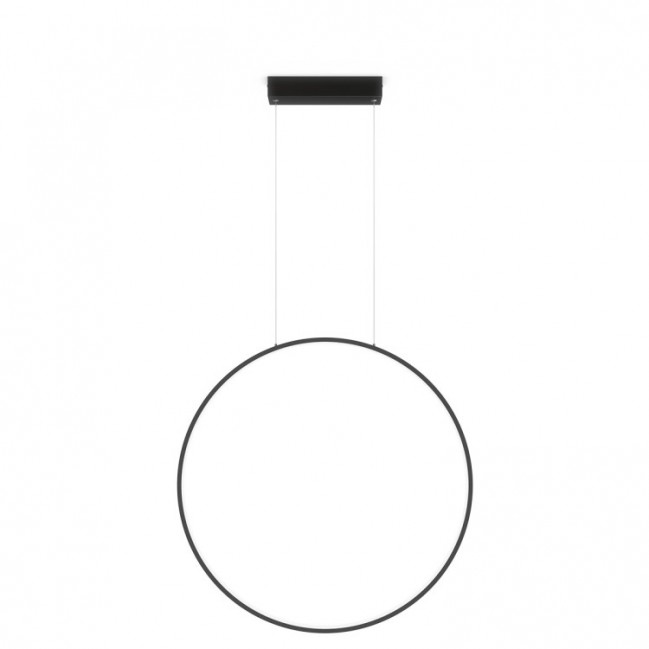 Designerska lampa wisząca Mirror 60 Led czarna CCT