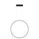 Designerska lampa wisząca Mirror 60 Led czarna CCT