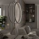 Designerska lampa wisząca Mirror 60 Led czarna CCT