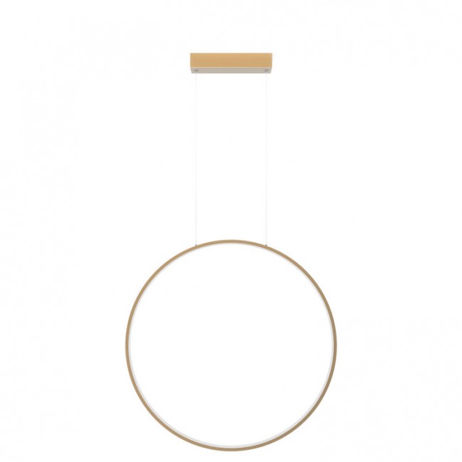 Designerska lampa wisząca Mirror 60 Led złota CCT