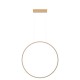 Designerska lampa wisząca Mirror 60 Led złota CCT