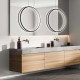 Designerska lampa wisząca Mirror 90 Led czarna CCT