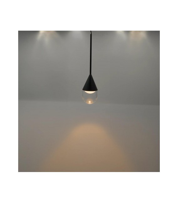 Nowoczesna lampa wisząca Nata Led w kolorze czarnym