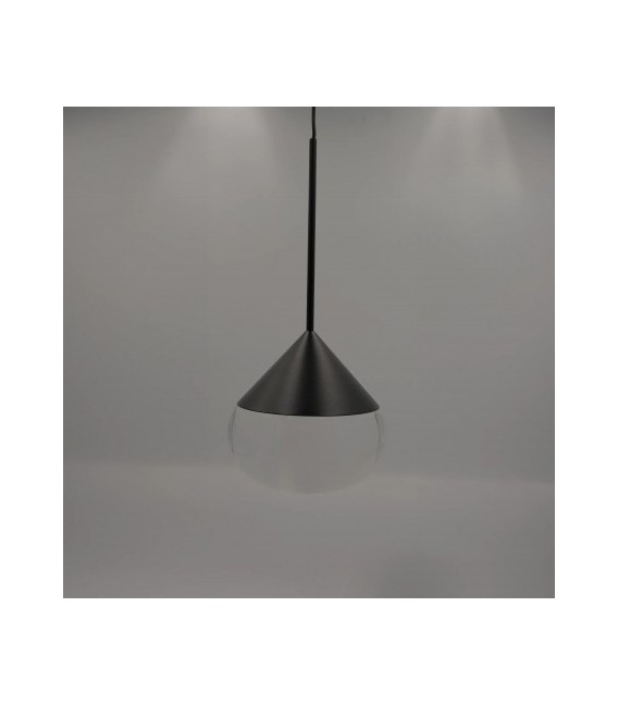 Nowoczesna lampa wisząca Suza Led w kolorze czarnym