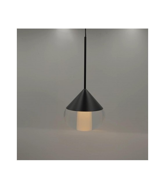 Nowoczesna lampa wisząca Suza Led w kolorze czarnym