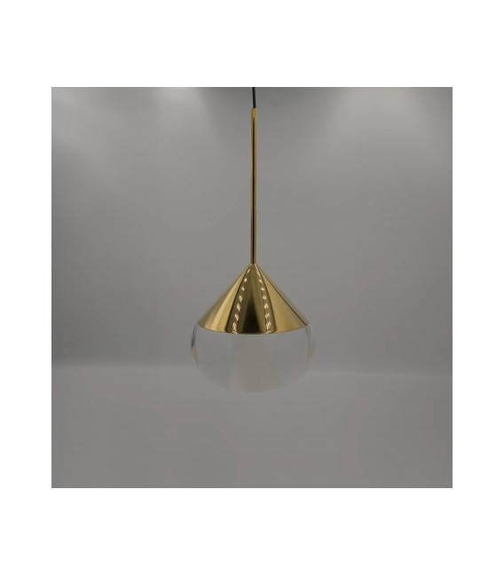 Nowoczesna lampa wisząca Suza Led w kolorze złotym