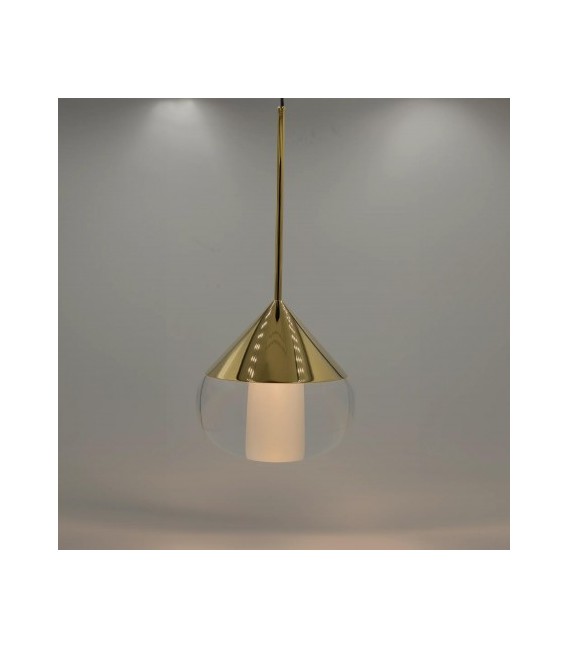 Nowoczesna lampa wisząca Suza Led w kolorze złotym