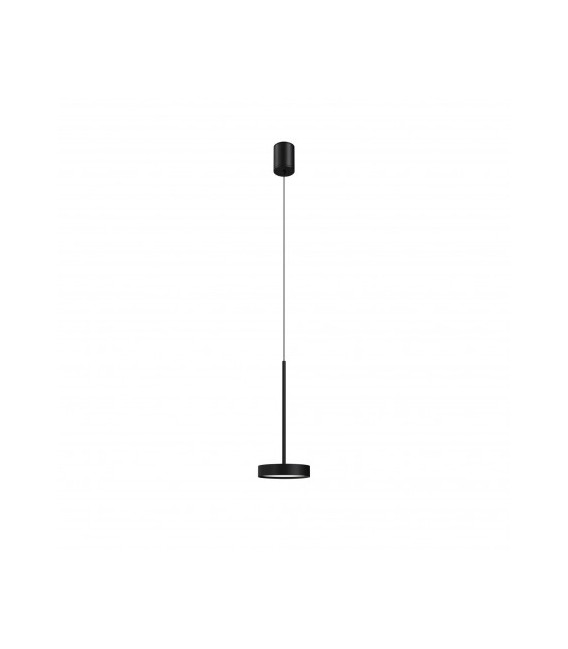 Nowoczesna lampa wisząca Awo Led IP44 w kolorze czarnym