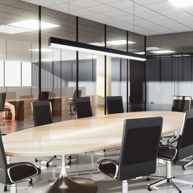 Lampa wisząca Sigi IV Led czarna 3000K