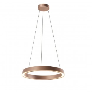 Nowoczesna lampa wisząca Garta Led w kolorze różowego złota