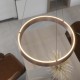 Nowoczesna lampa wisząca Garta Led w kolorze różowego złota