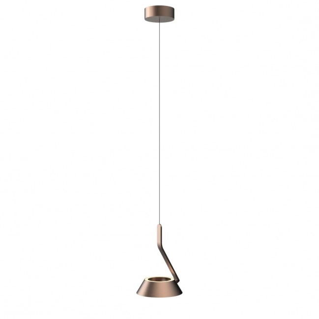 Lampa wisząca Garta Led w kolorze różowego złota sterowana gestami