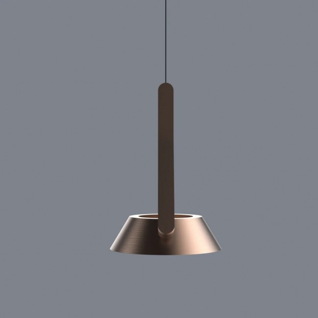 Lampa wisząca Garta Led w kolorze różowego złota sterowana gestami