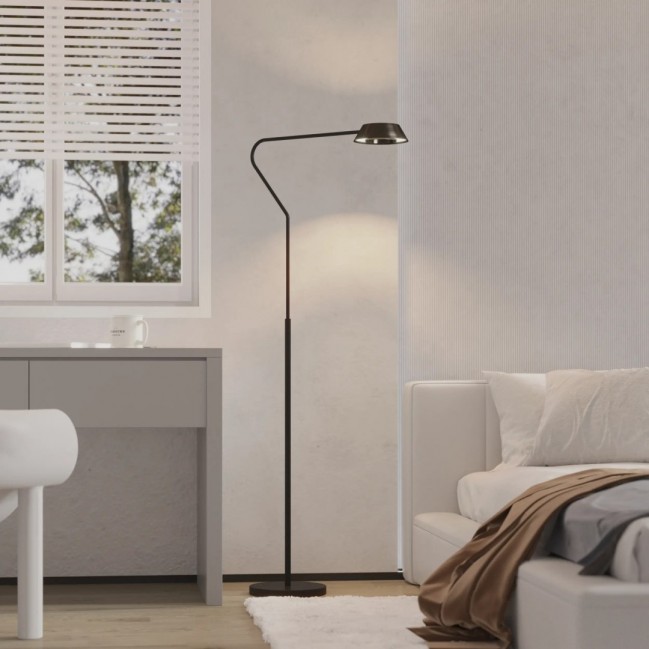 Lampa podłogowa Garta Led czarna dotykowa
