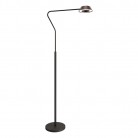 Lampa podłogowa Garta Led czarno złota - dotykowa