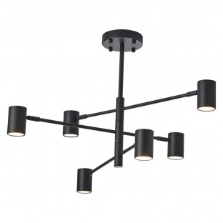 Nowoczesna lampa wisząca Noe w kolorze czarnym