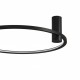 Nowoczesny plafon Ringa M Led czarny CCT