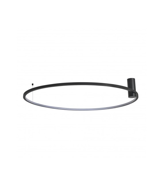Nowoczesny plafon Ringa L Led czarny CCT