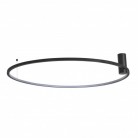 Nowoczesny plafon Ringa L Led czarny CCT