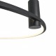 Nowoczesny plafon Ringa L Led czarny CCT
