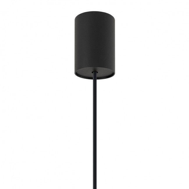 Lampa wisząca ze szklanym kloszem - Pear s czarna - 24H