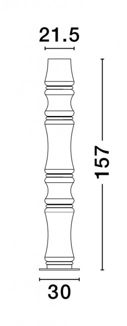 Designerska lampa podłogowa Anapnoe Led metal szkło - ściemnialna