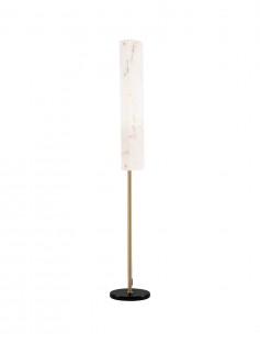 Nowoczesna lampa podłogowa Aider Led w kolorze złotym