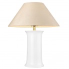 Klasyczna lampa stołowa Monroe w kolorze białym