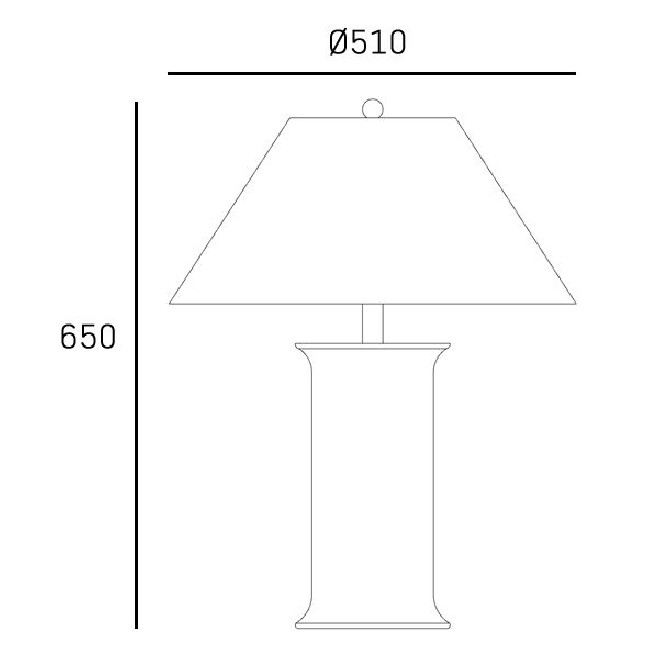 Klasyczna lampa stołowa Monroe w kolorze białym
