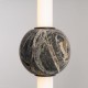 Lampa wisząca Verdes Led czarna - kamień naturany