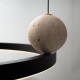 Designerska lampa wisząca Solaris Led w kolorze czarnym