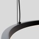 Designerska lampa wisząca Solaris Led w kolorze czarnym