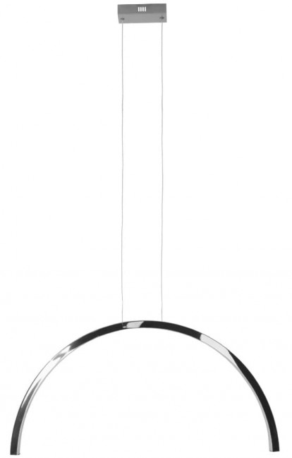 Nowoczesna lampa wisząca Trio Arc 1 Led w kolorze czarny chrom