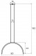 Nowoczesna lampa wisząca Trio Arc 1 Led w kolorze czarny chrom