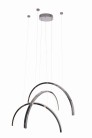 Nowoczesna lampa wisząca Trio Arc 3 Led w kolorze czarny chrom