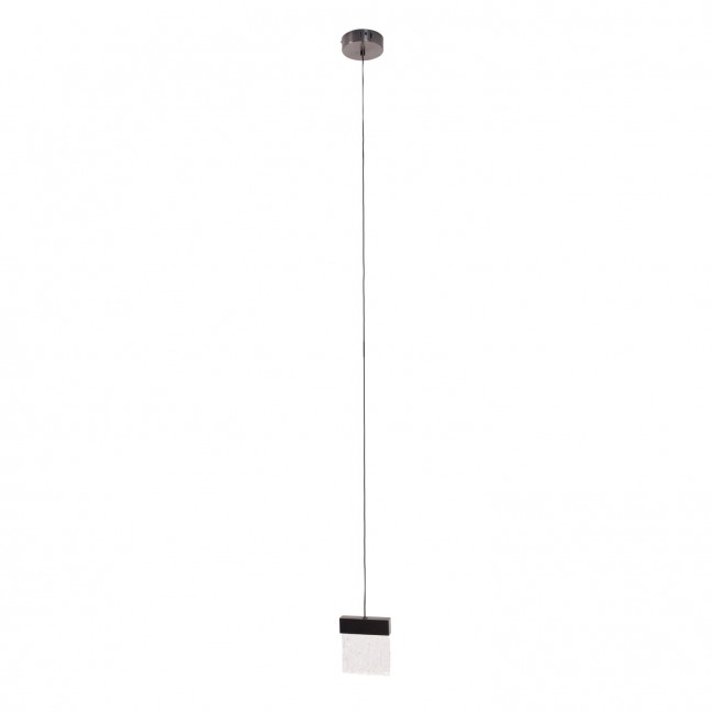 Lampa wisząca Vetro Led w kolorze czarny szczotkowany - ściemnialna