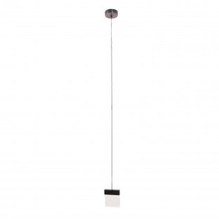 Lampa wisząca Vetro Led w kolorze czarny szczotkowany - ściemnialna