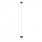 Lampa wisząca Vetro Led w kolorze czarny szczotkowany - ściemnialna