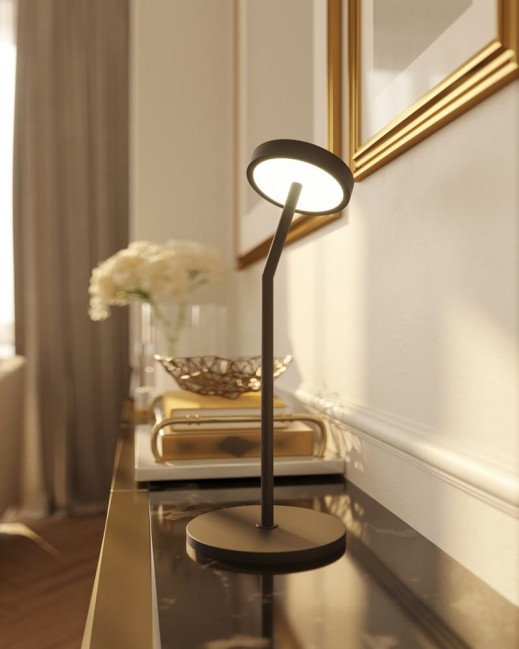 Nowoczesna lampa stołowa Ibiza Led w kolorze czarnym