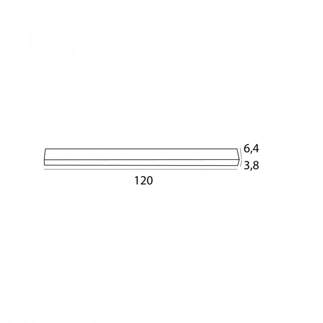 Lampa natynkowa - plafon RX Led 30W w kolorze czarnym