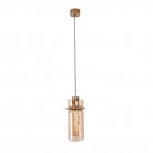 Lampa wisząca Signature Led w kolorze mosiądzu ze szklanym kloszem